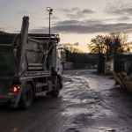 Skip Truck on site