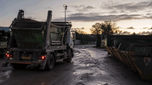 Skip Truck on site